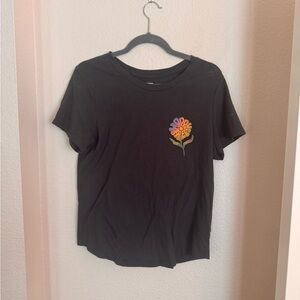 Old Navy Dark Gray and Orange Short Sleeve Tee